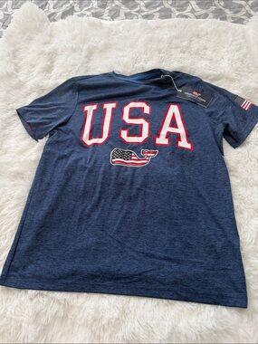 Vineyard Vines Navy Short-Sleeve USA Graphic Tee